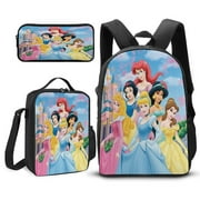 Princesses Cartoon Casual School Backpack Teens Bag student Backpack Lightweight Fans Gift Travel Laptop Backpack